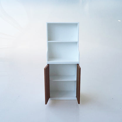 RHF12208  Double Door Bookshelf  Dollhouse Miniature 3D Printed