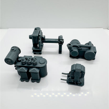 Yao's Studio LYTS081 3D Printed Factory Machinery And Equipment Classification Scenes Processing Production Group