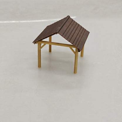 RHF0422 Farm-style Sunshade Canopy Desktop Ornament Sand Table Architecture Architectural Model Miniature House Small-scale Landscaping
