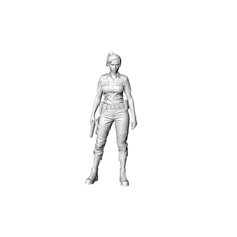 MRY-SFW LYGR324 3D Printed Post-Apocalyptic Police Station Survivors Set POLICE Style Wargame Miniatures