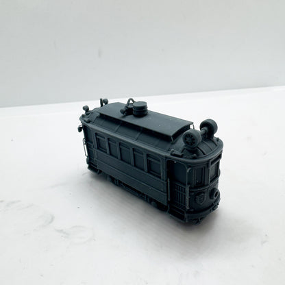 LYTS181 3D Printed Vintage Tram Miniature Model - Train Diorama Highly Detailed Ornament