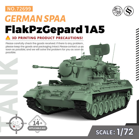 SSMODEL 699 Military Armoured Model Kit German FlakPzGepard 1A2 SPAA Track B