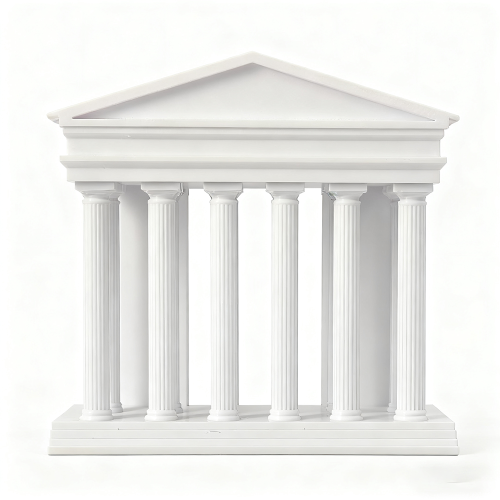 LYTP030B Roman Architecture Ornament ??Roman Temple 3D Printed Roman Architecture Aquarium Ornament- Compatible With Fish Tank & Most Aquariums