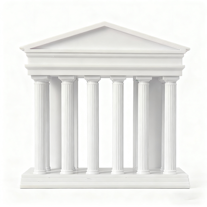 LYTP030B Roman Architecture Ornament ??Roman Temple 3D Printed Roman Architecture Aquarium Ornament- Compatible With Fish Tank & Most Aquariums