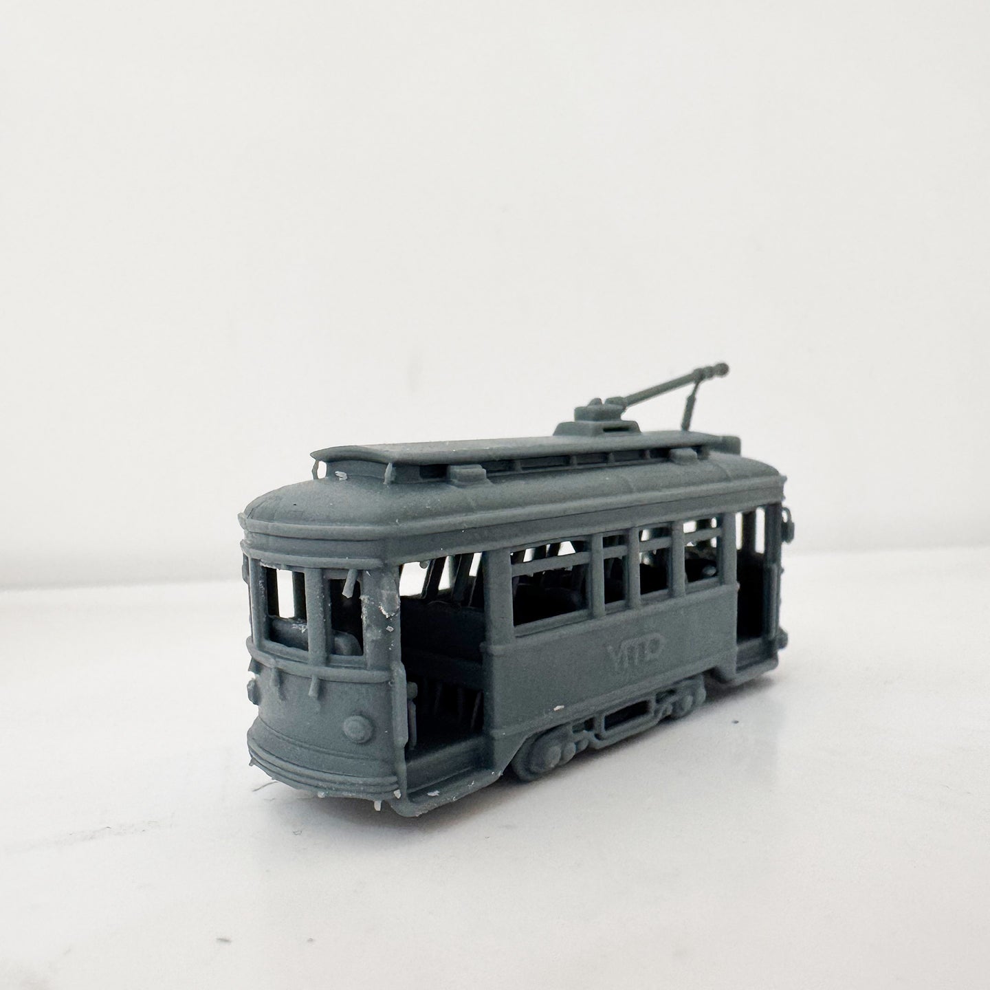 LYTS182 3D Printed Miniature Modern City Tram - Railroad Diorama Scene Ornament