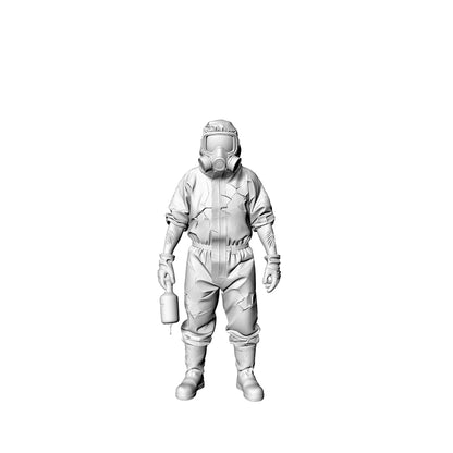 MRY-SFW LYGR320 3D Printed Post-Apocalyptic Lab Zombies 5PCS Miniature for Painting