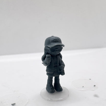 MRY-SFW LYTS146 3D Printed Q Style Fashion Girls Trendy Streetwear Figurine Models for Collection Desk Decor HO Scale