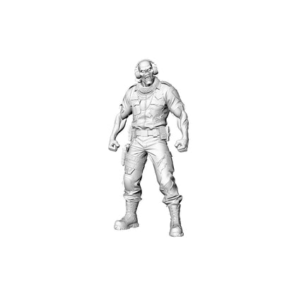 MRY-SFW LYGR314 3D Printed Nightclub Staff Zombies Set - DJ, Bartender, Dancer, Security, Waiter Miniature Model