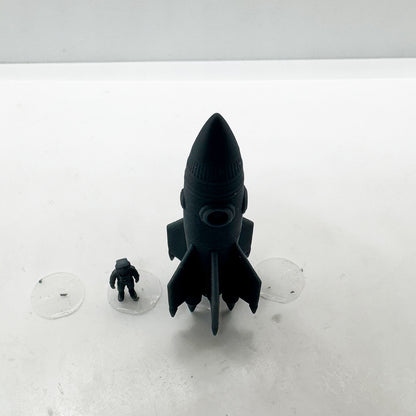 LYTS169 3D Printed Space-Themed Astronaut & Rocket Set - Miniature Model Scene