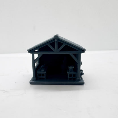 LYTS183 3D Printed Industrial-Style Railroad Pump House Miniature Model - Railroad Diorama