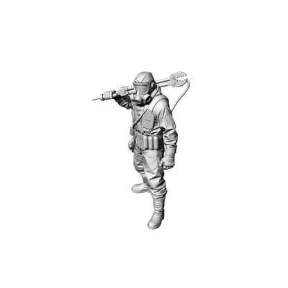 MRY-SFW LYTS324 3D Printed Post-Apocalyptic Abandoned Bio-Lab Diorama Set with Hazmat Team & Secure Door for Tabletop Wargaming