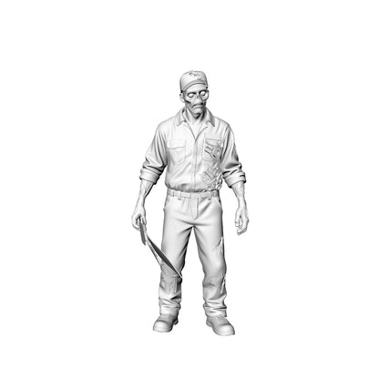 MRY-SFW LYGR312 3D Printed Gas Station & Mechanic Zombies Set ¡§C Attendant, Technician, Tire Worker, Car Wash, Storekeeper Model Kit