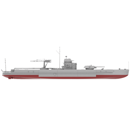 RHWS020S Military Model Kit Full Hull Soviet Project 1124 Armoured Gunboat