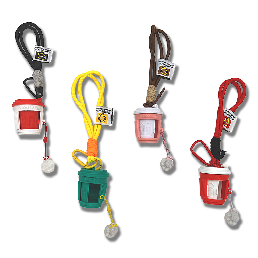 LYTP017I Magnetic Cat Paw Coffee Cup Keychain 3D Printed Cat Paw Coffee Cup Keychain ¨C Creative Magnetic Pendant for Car Keys and Bag Charms, a Handy Little Accessory