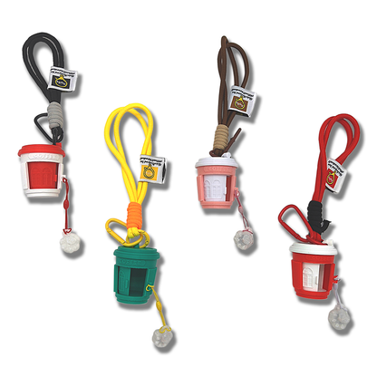LYTP017I Magnetic Cat Paw Coffee Cup Keychain 3D Printed Cat Paw Coffee Cup Keychain ¨C Creative Magnetic Pendant for Car Keys and Bag Charms, a Handy Little Accessory