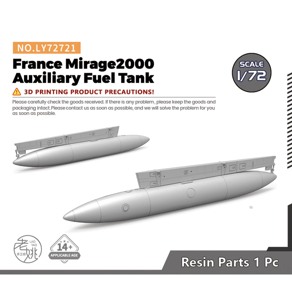 Yao's Studio LY721 Model Upgrade Parts France Mirage2000 Auxiliary Fuel Tank