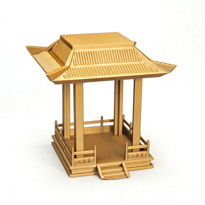 RHF-223 A Traditional Chinese Pavilion Chinese Style Pavilion Aquarium External Decor Blind Box Figure Display StandDual-Use Chinese Pavilion