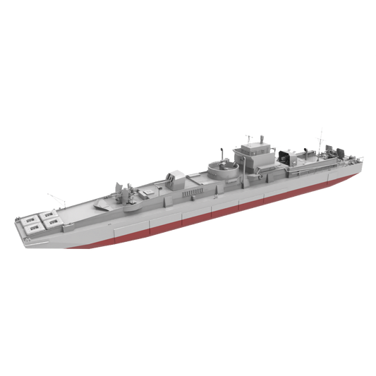 RHWS002S German D1-Class Artillery Pontoon Full Hull