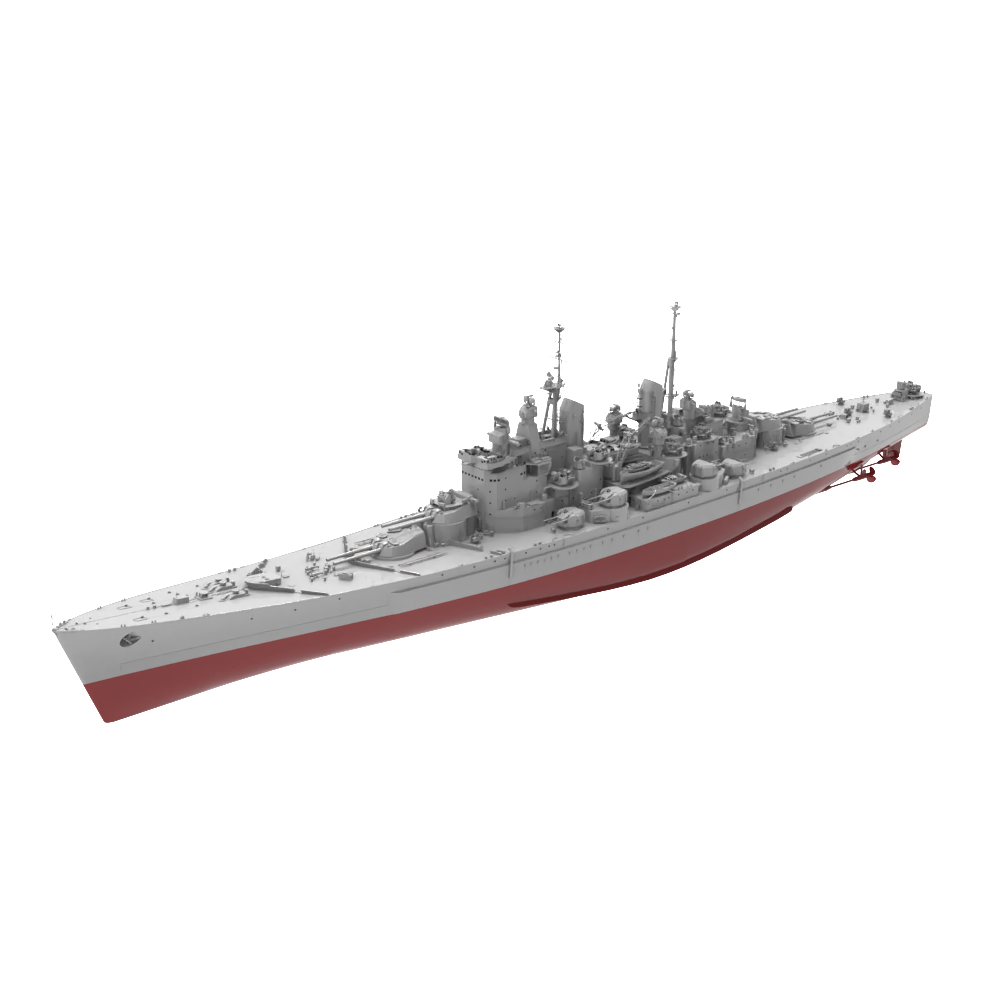 RHWS006S Military Model Kit FULL HULL HMS Vanguard Class Battleship