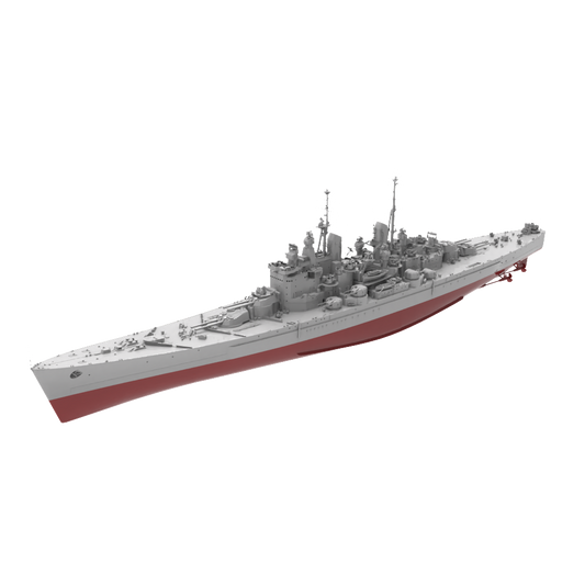 RHWS006S Military Model Kit FULL HULL HMS Vanguard Class Bat – LCD 3D printed resin model kit, image 1