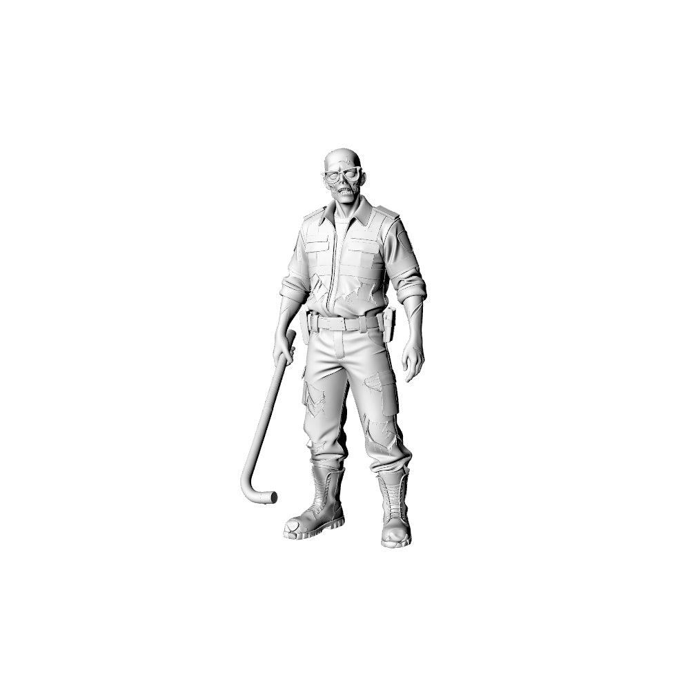MRY-SFW LYGR317 3D Printed Airport & Airline Crew Zombies Set - Pilot, Flight Attendants, Security, Air Traffic Controller Model Kit