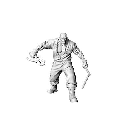 MRY-SFW LYGR315 3D Printed Construction Site Workers Zombies Set ¡§C Builder, Steel Fixer, Cement Worker, Electrician, Tower Crane Driver Model Kit