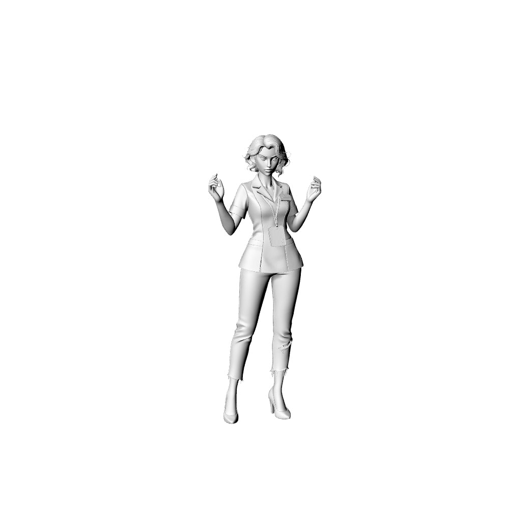 MRY-SFW LYGR323 3D Printed Post-Apocalyptic Supermarket Clerk Survivors Set Wargame Miniatures