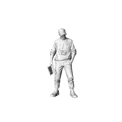 MRY-SFW LYGR305 3D Printed Outdoor Explorer Zombie Miniatures, Post-Apocalyptic Survivor Undead Figures for Tabletop Games & Dioramas