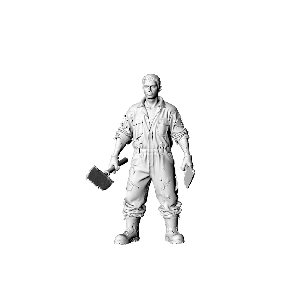 MRY-SFW LYGR326 3D Printed Post-Apocalyptic Construction Site Survivors Set Wargame Miniatures