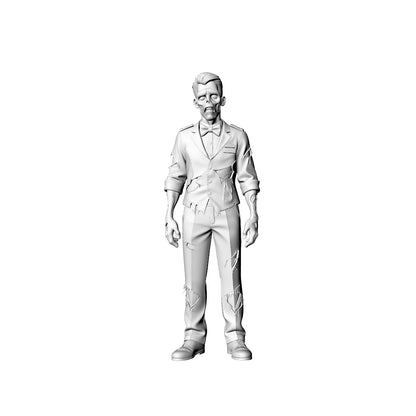 MRY-SFW LYGR316 3D Printed Cruise Ship Crew Zombies Set - Captain Sailor Chef Waiter Lifeguard Miniature Model Kit