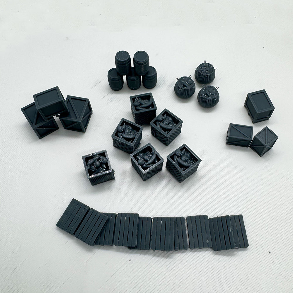 Yao's Studio LYTS055 Miniature Scene Market Items 3D Model Railway Train Scenery