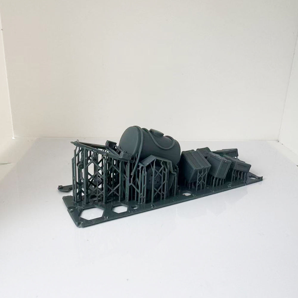 LYTS103 3D Printed Model Kit Scenic Terrain Water Tank Trailer Various Crates