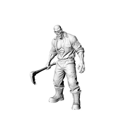 MRY-SFW LYGR312 3D Printed Gas Station & Mechanic Zombies Set ¡§C Attendant, Technician, Tire Worker, Car Wash, Storekeeper Model Kit