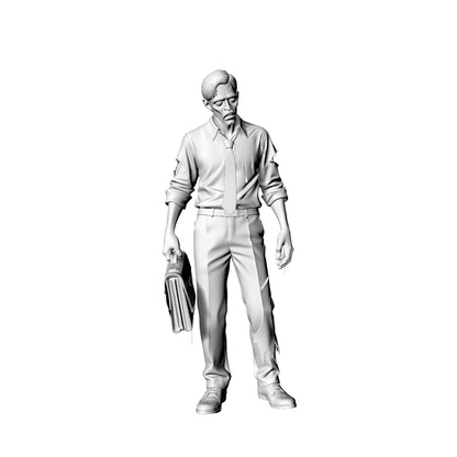 MRY-SFW LYGR308 3D Printed Urban Office Worker Zombie Miniatures, Post-Apocalyptic Office Undead Figures for Tabletop Games & Dioramas