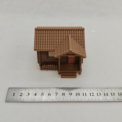 RHF0425 Farm Logging Cabin Desktop Ornament Sand Table Architecture Architectural Model Miniature House Small-scale Landscaping
