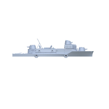 SSMODEL 540 1/700(600,720,800,900) Military Warship Model Kit IJN Soukou-Tei Armored Gun Boat No.4