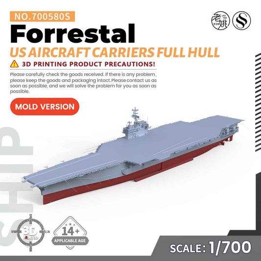 SSMODEL 580S Military Warship Model Kit US Navy Forrestal Aircraft Carriers