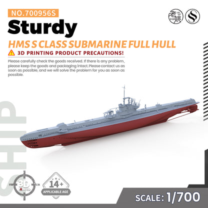 SSMODEL 956S Military Warship Model Kit HMS British S Class Submarine