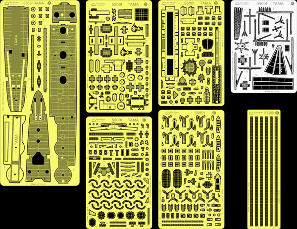 Rainbow RB7072 1/700Detail Up IJN Light Cruiser Tama (1942) [7PE]