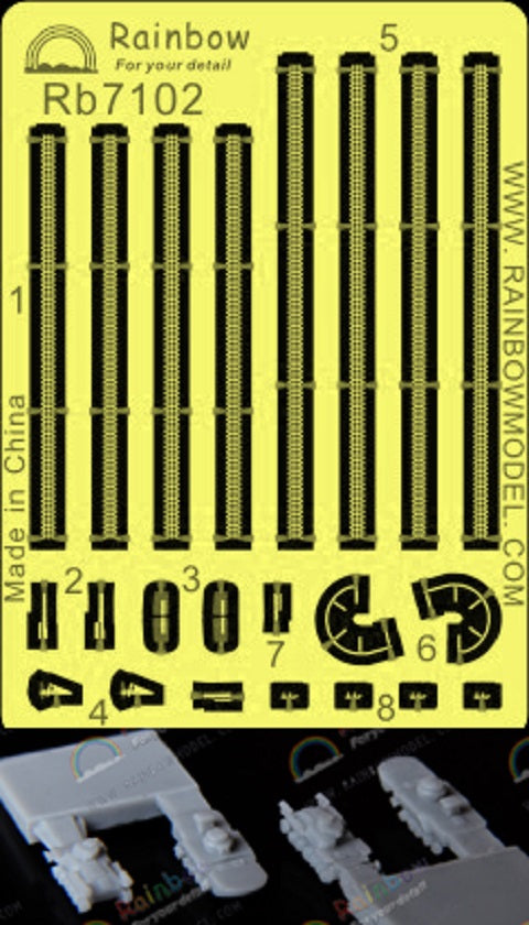 Rainbow 7102 IJN Amphibious Armament (4 set) [1PE, 4Resin parts]