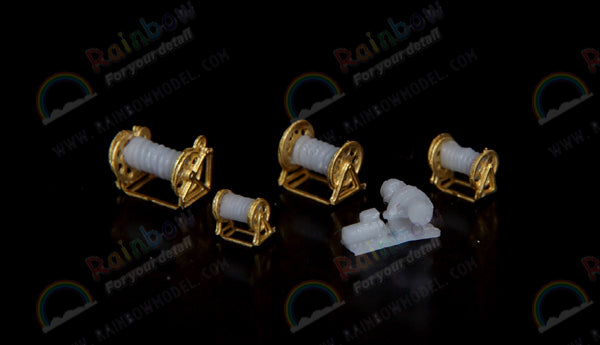 Rainbow 7105 IJN Cable Reels & Winch [1PE, 40+6Resin parts]