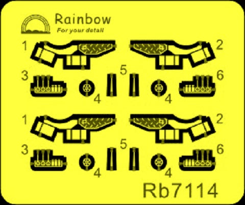 Rainbow 7114 IJN Type-90 Model1 Triple Torpedo Tube