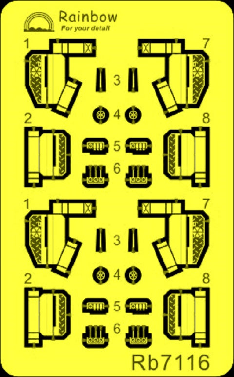 Rainbow 7116 IJN Type-92 Model1 Quadruple Torpedo Tube