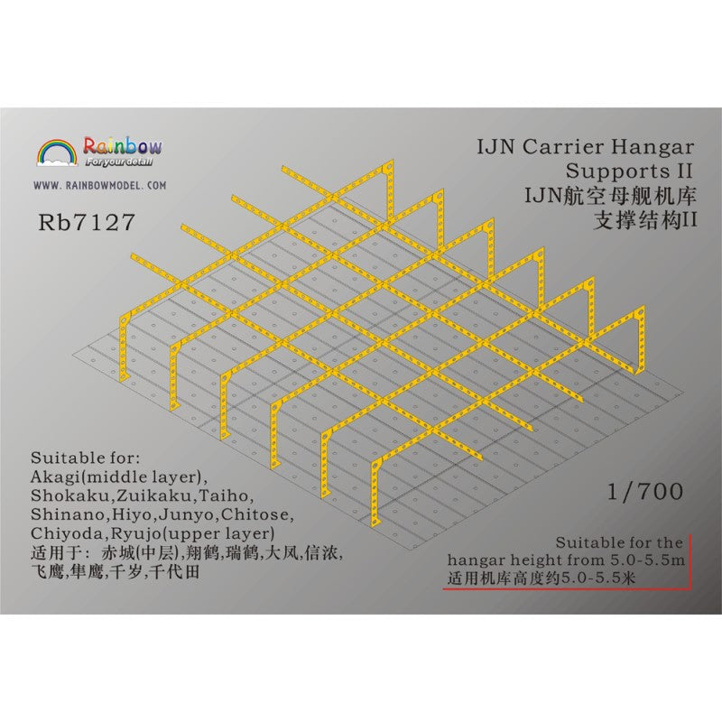 Rainbow 7127 IJN Carrier Hangar Supports II