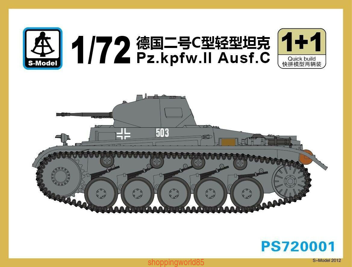 S-Model PS720001 1/72 Pz.Kpfw.II Ausf.C Light Tank