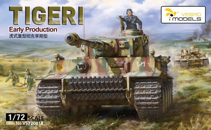 VESPID MODELS VS720018 1/72 TIGER I Early Production Tank model kit