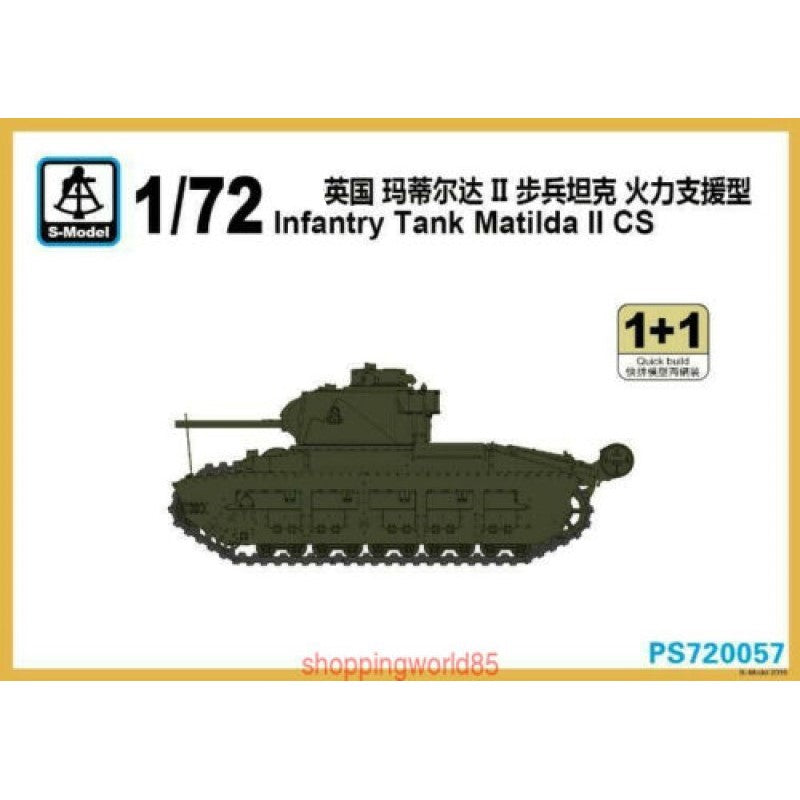 S-Model PS720057 1/72 Infantry Tank Matilda II CS 1+1 Plastic Model Kit