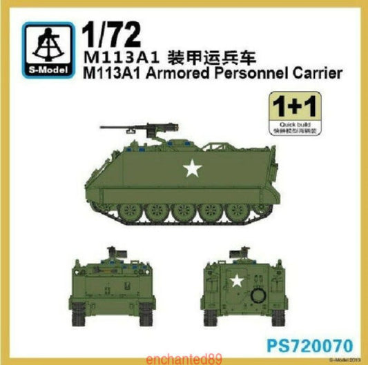 S-Model PS720070 1/72 M113A1 Armored Personnel Carrier 1+1 Plastic Model Kit