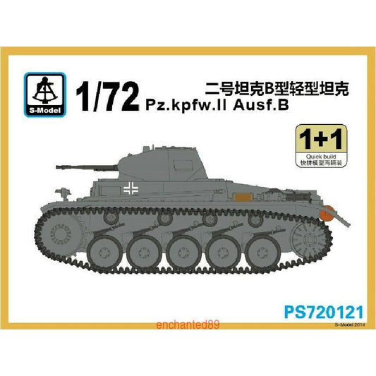 S-model PS720121 1/72 Pz.kpfw.II Ausf.B (1+1)