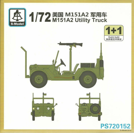 S-Model PS720152 1/72 M151A2 Plastic Model Kit